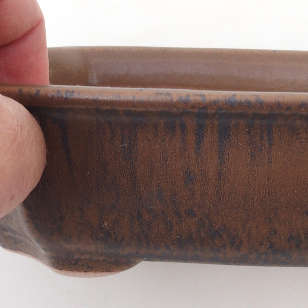 Cuenco bonsái H03 - 16,5 x 12 x 4,5 cm - marrón