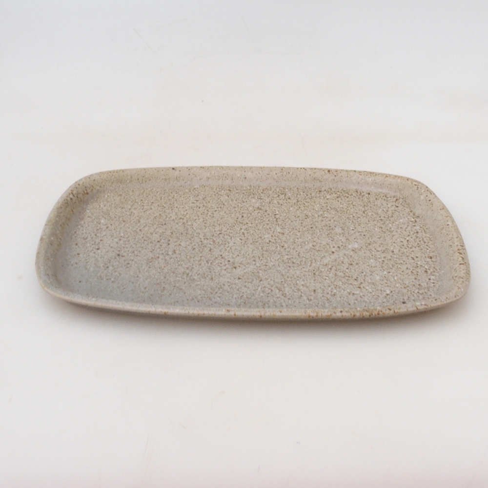 Cuenco de cerámica H08 - 22,5 x 16 x 1 cm - beige