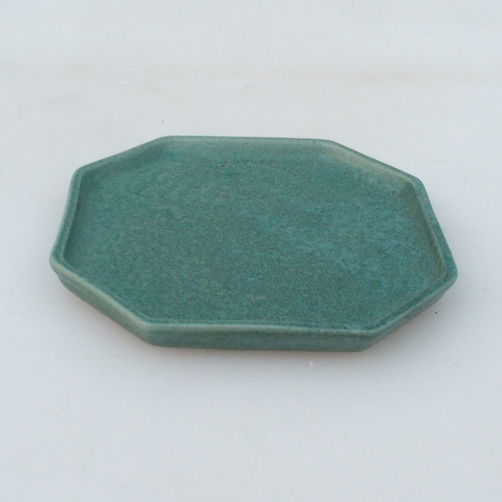 Platillo de cerámica H13 -12 x 12 x 1 cm - verde