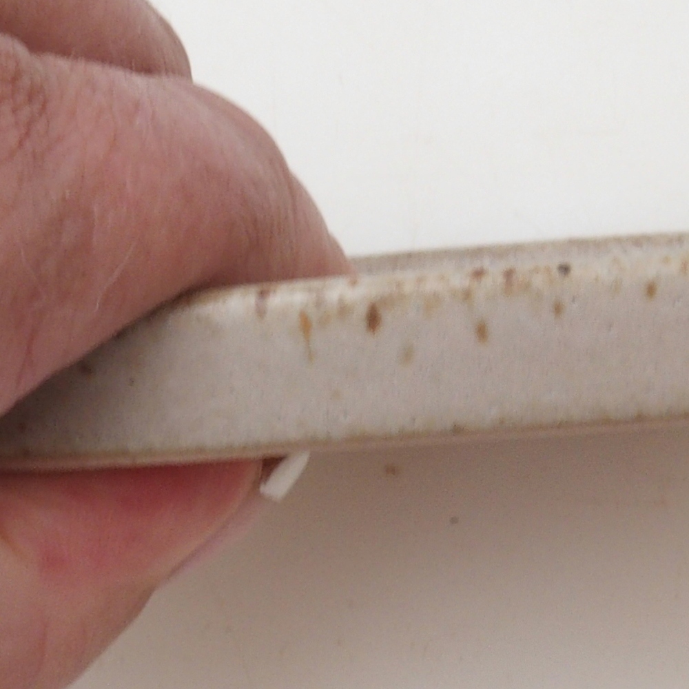 Plato bonsái cuadrado 9 x 9 x 1 cm - beige