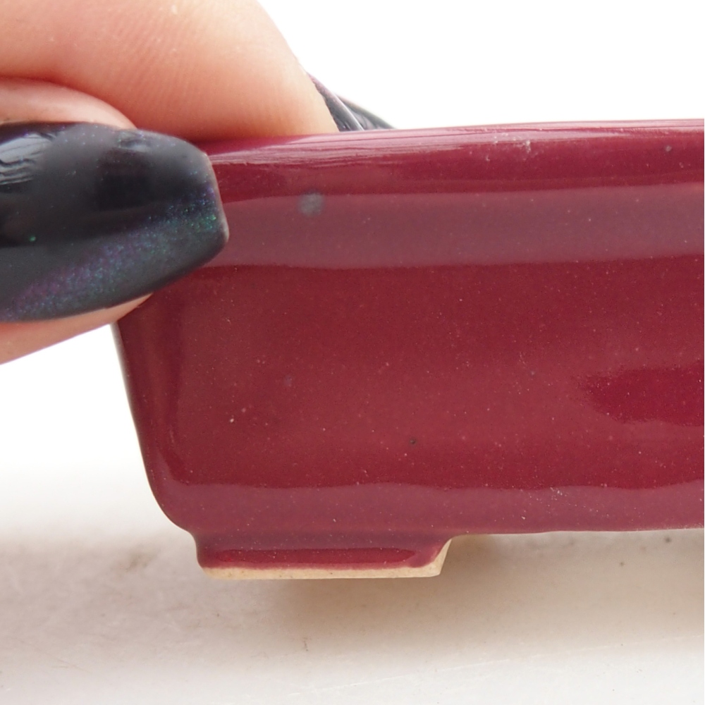 Cuenco mini bonsái 6,5 x 4 x 2,5 cm, burdeos