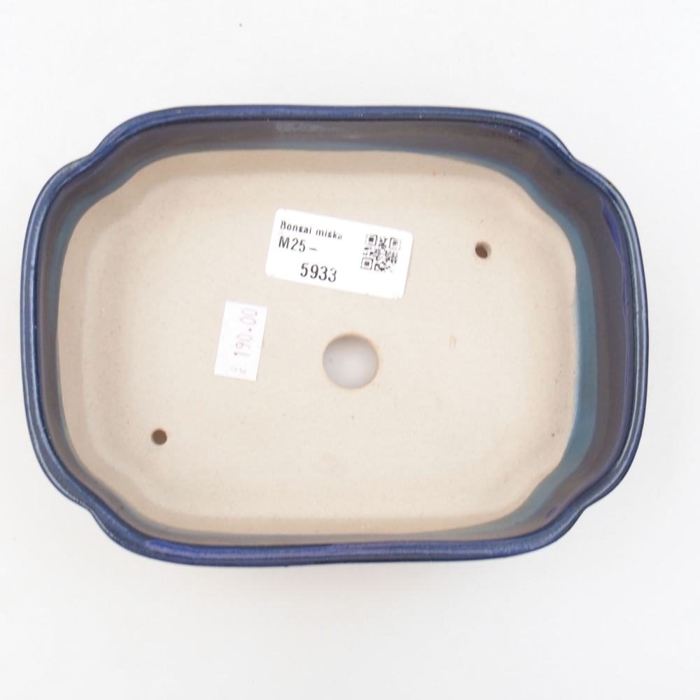 Cuenco bonsái de cerámica 22 x 17 x 5 cm, verde