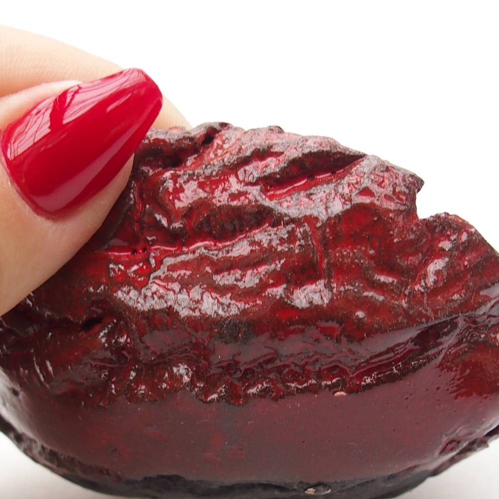 Concha de cerámica 9 x 7 x 4,5 cm , color rojo