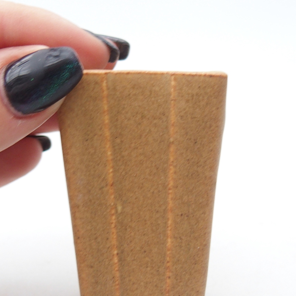 Cuenco mini bonsái 3,5 x 3,5 x 5,5 cm, marrón