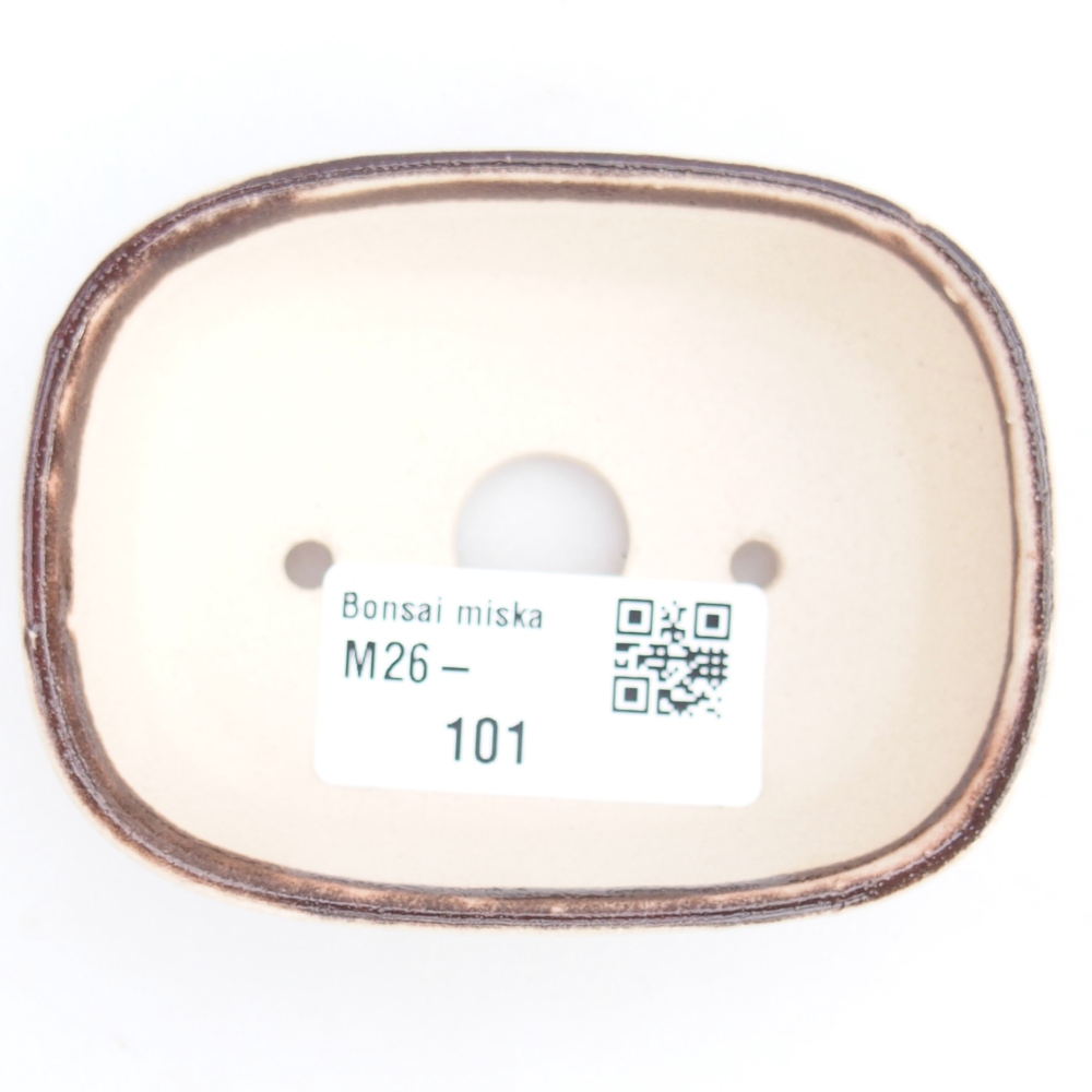 Cuenco mini bonsái 6 x 6 x 2,5 cm, color rojo