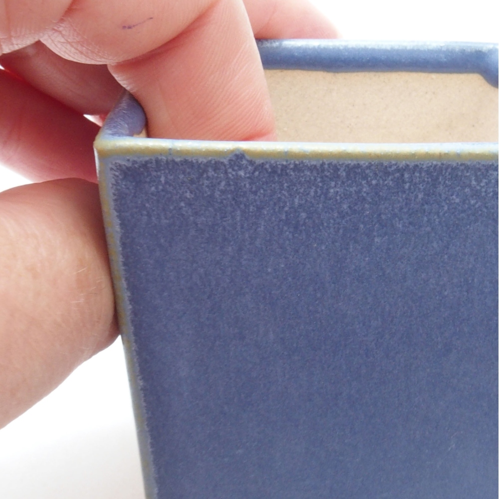 Cuenco mini bonsái 5,5 x 5,5 x 6,5 cm, color azul