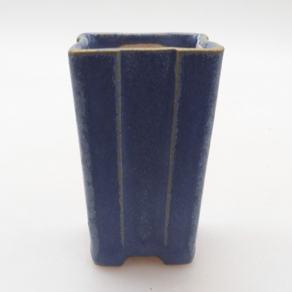 Mini cuenco bonsái 3 x 3 x 5,5 cm, color azul