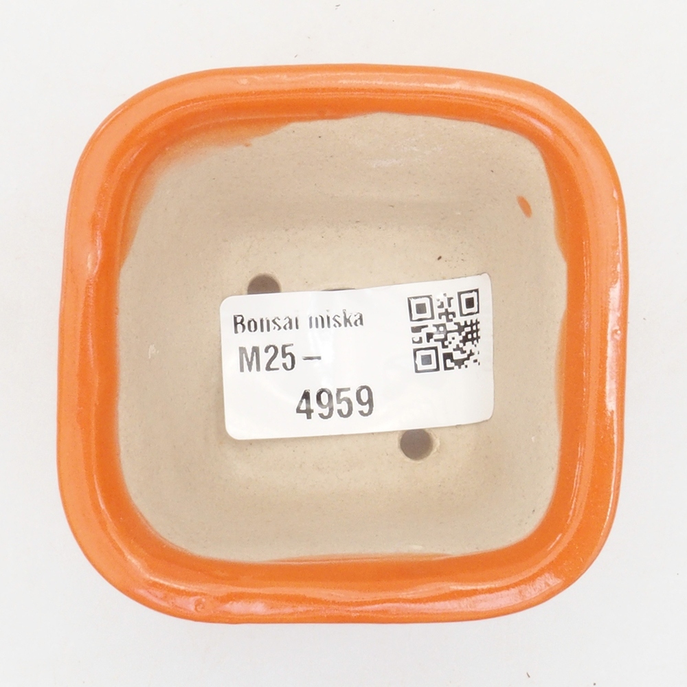 Mini cuenco bonsái 6 x 6 x 4,5 cm, naranja