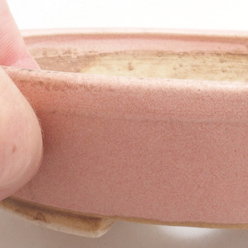 Cuenco bonsái de cerámica 10 x 8,5 x 4 cm, marrón