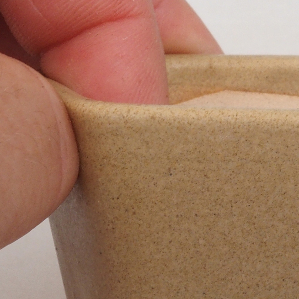 Mini cuenco bonsái 5 x 5 x 5 cm, marrón