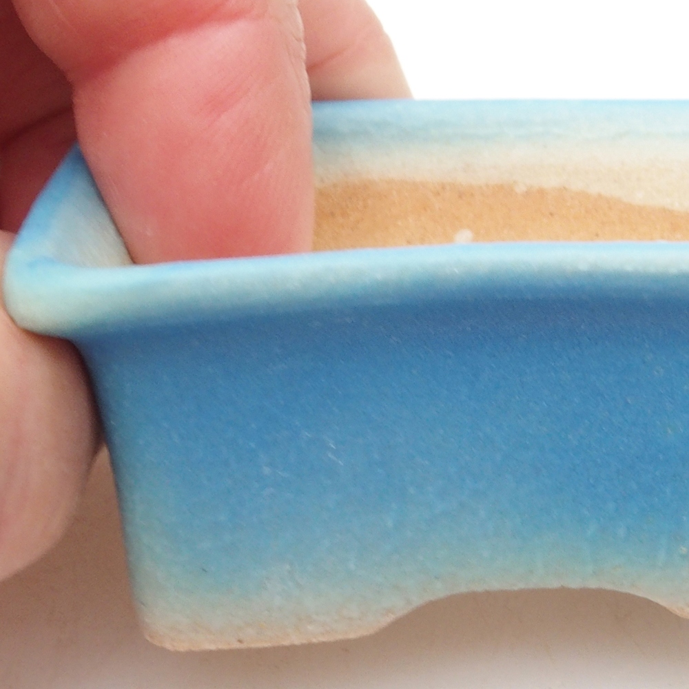 Cuenco mini bonsái 5,5 x 4 x 2,5 cm, color azul