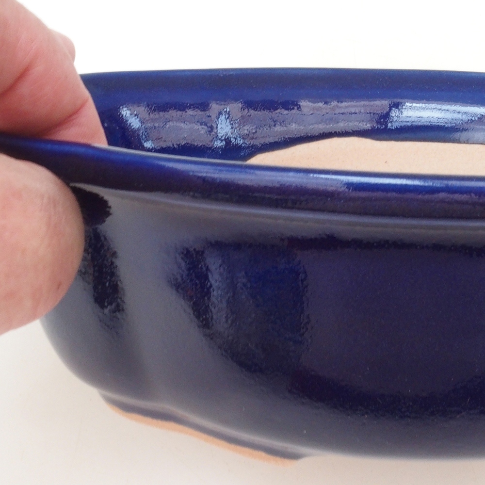 Cuenco bonsái H75 - 19 x 14 x 6,5 cm - azul