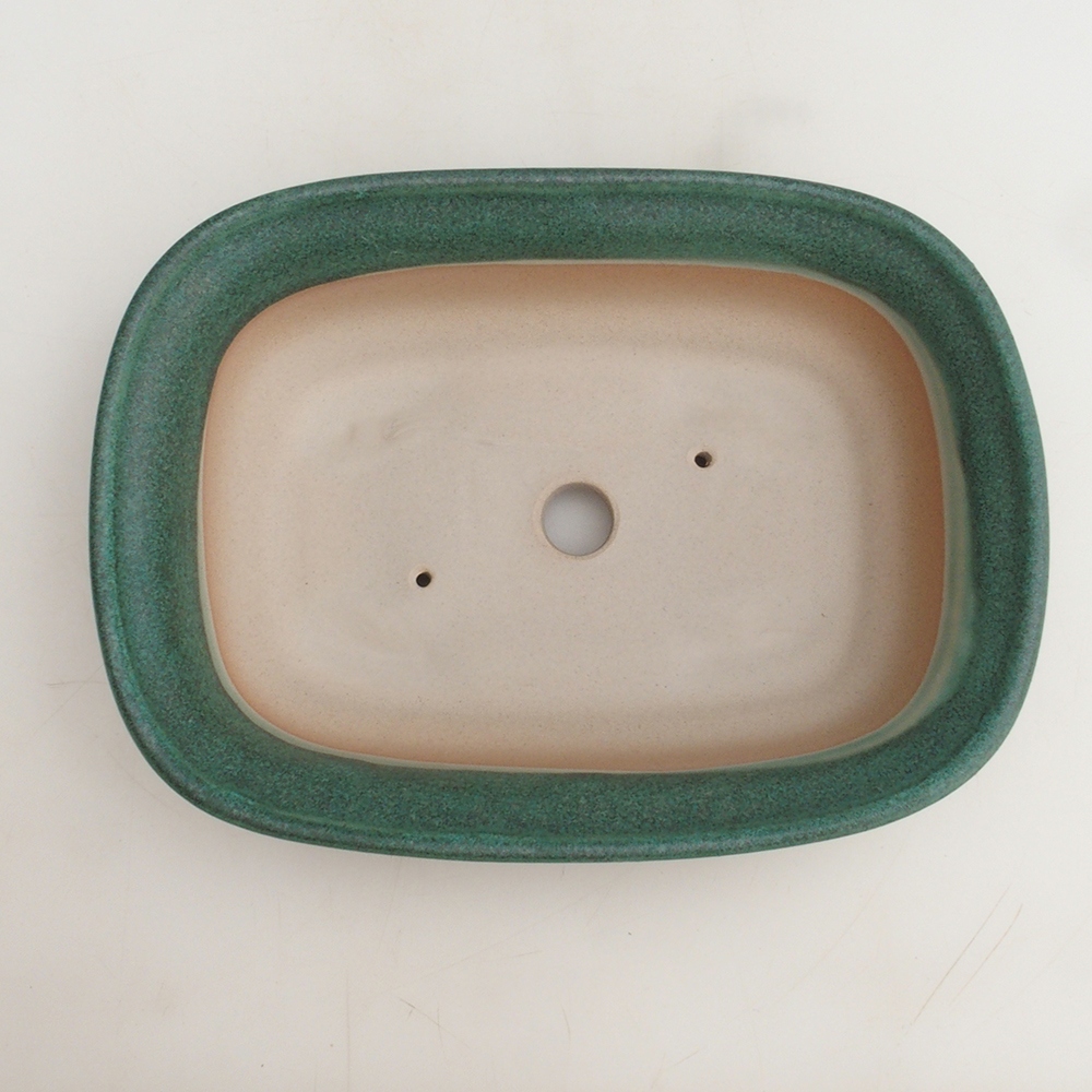 Cuenco bonsái H25 - 23 x 17 x 5,5 cm - verde