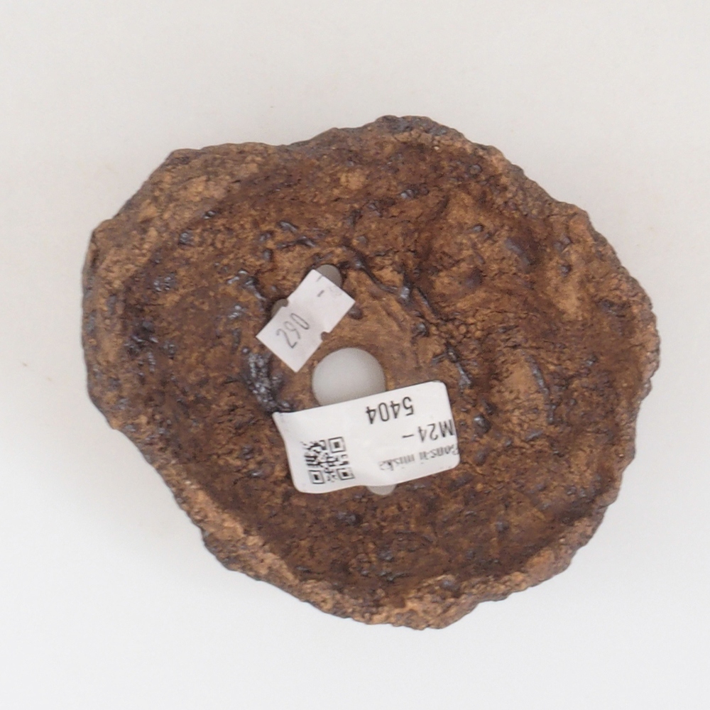 Concha de cerámica 10 x 8 x 10 cm , color marrón