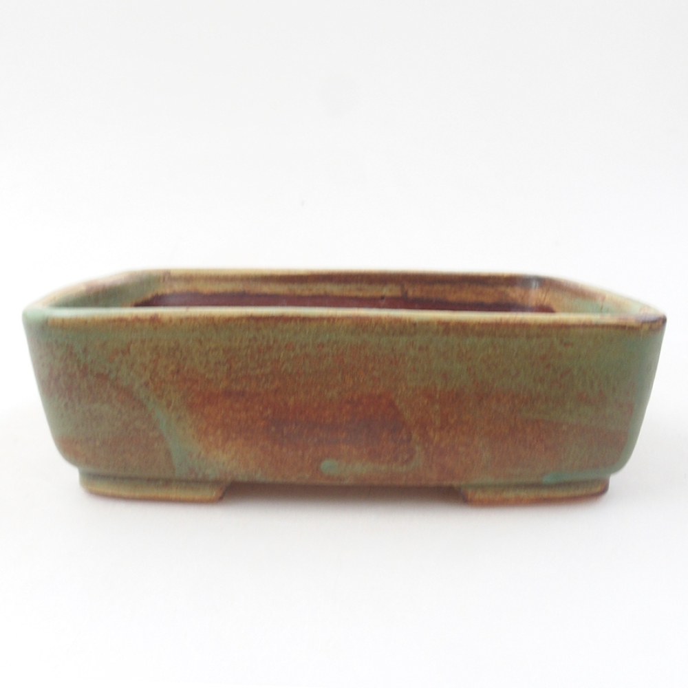 Cuenco bonsái de cerámica 15 x 12 x 4,5 cm, verde