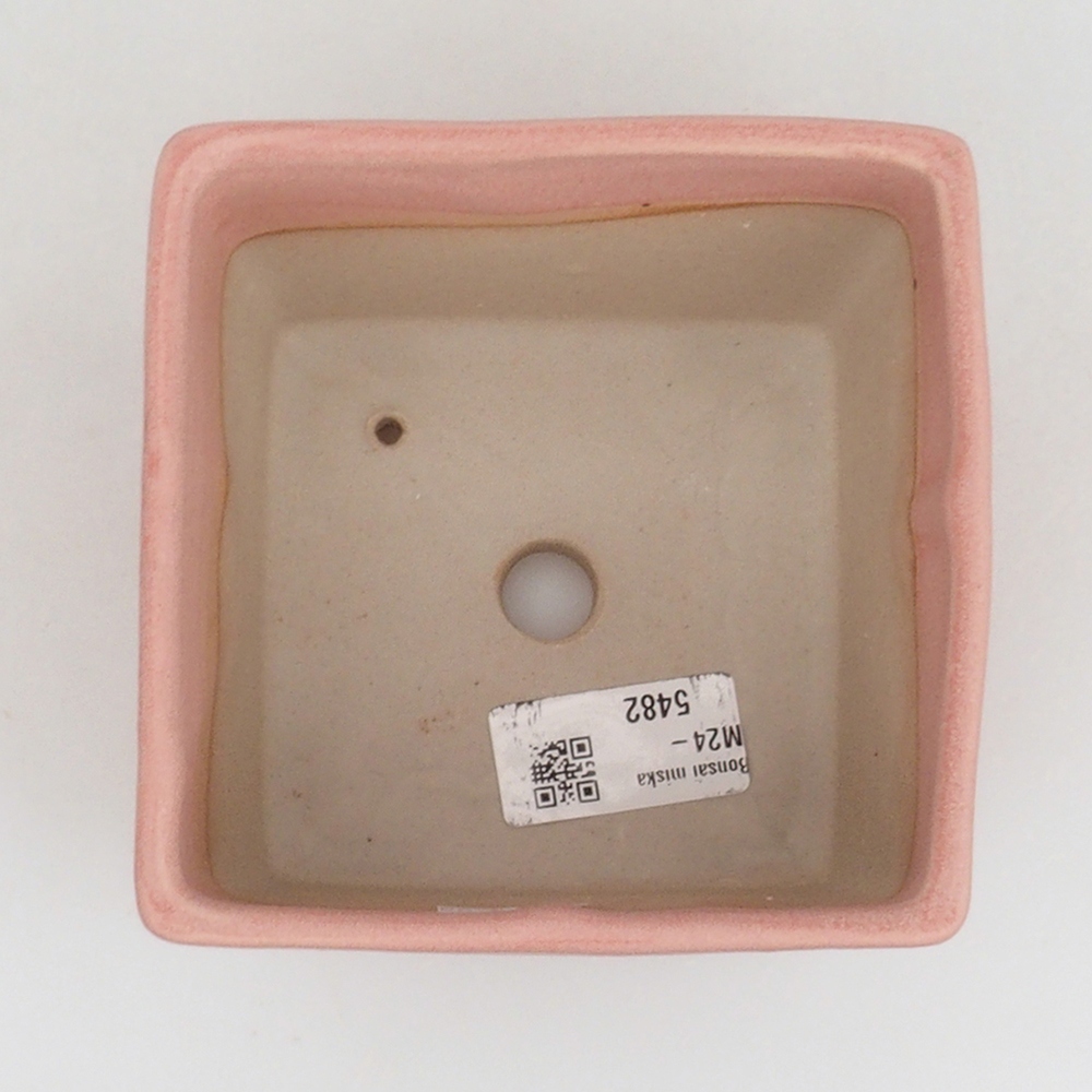 Cuenco bonsái de cerámica 11 x 11 x 8,5 cm, rosa
