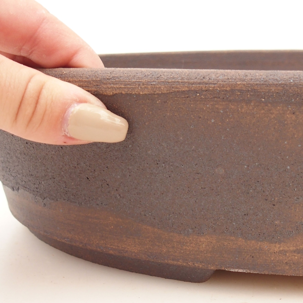 Cuenco bonsái 32 x 25 x 8 cm , color marrón