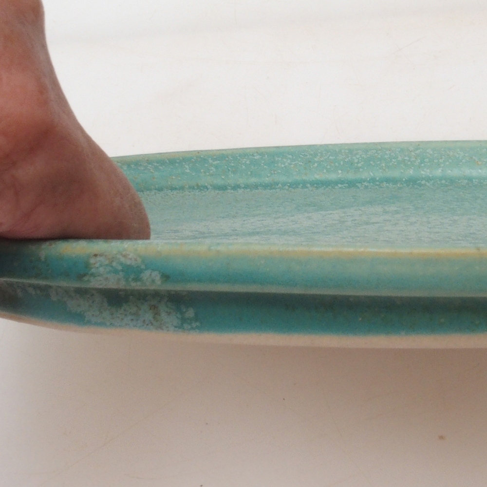 Plato oval Bonsai M - 22,5 x 18 x 1,5 cm - verde