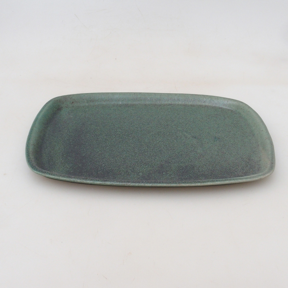 Cuenco de cerámica H08 - 22,5 x 16 x 1 cm - verde