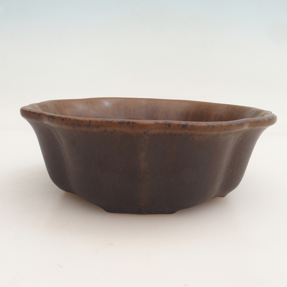 Cuenco bonsái H06 - 14,5 x 14,5 x 5 cm - marrón