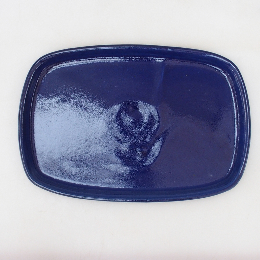 Cuenco de cerámica H10 - 34 x 23,5 x 1,5 cm - azul