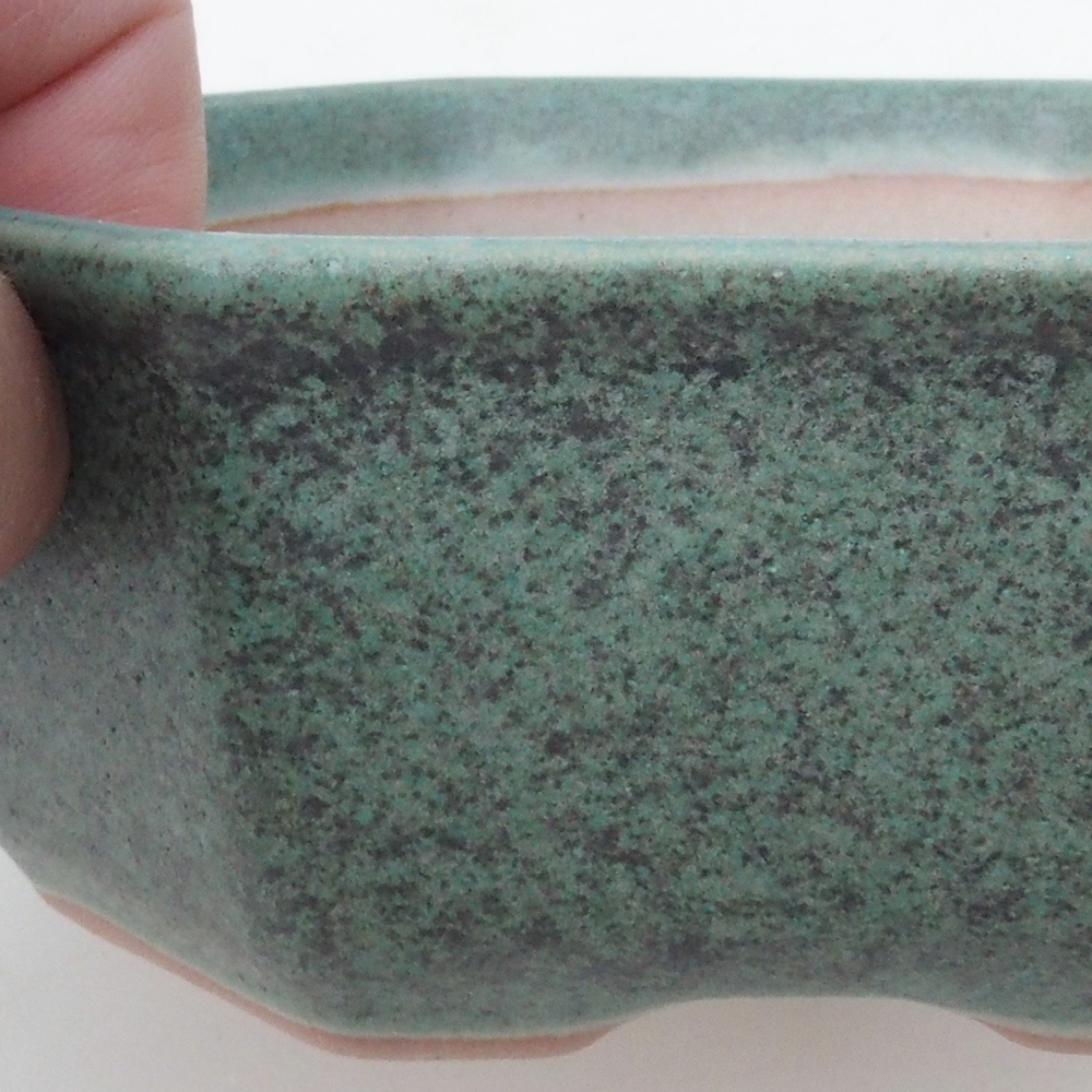 Cuenco bonsái H13 - 12,5 x 12,5 x 4,5 cm - verde