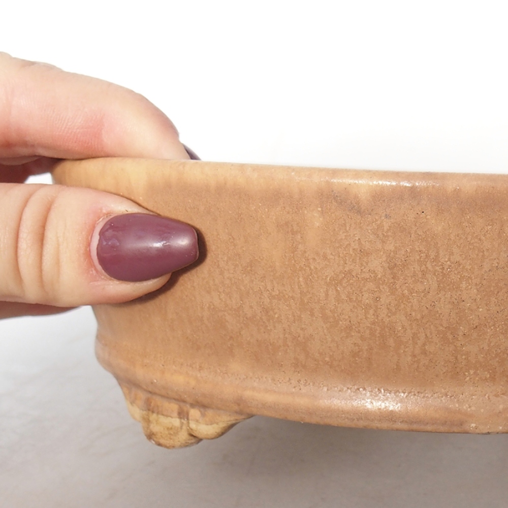 Cuenco bonsái de cerámica 18 x 18 x 5 cm, rosa