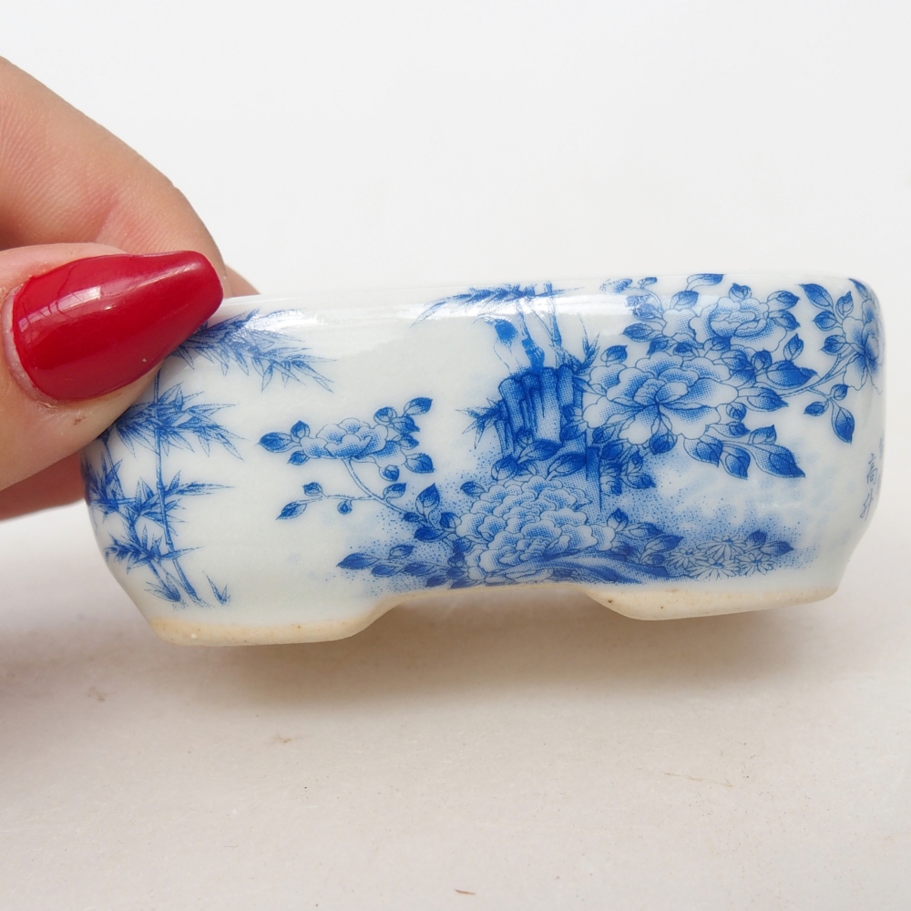 Mini cuenco bonsái 8 x 6 x 3 cm, blanco