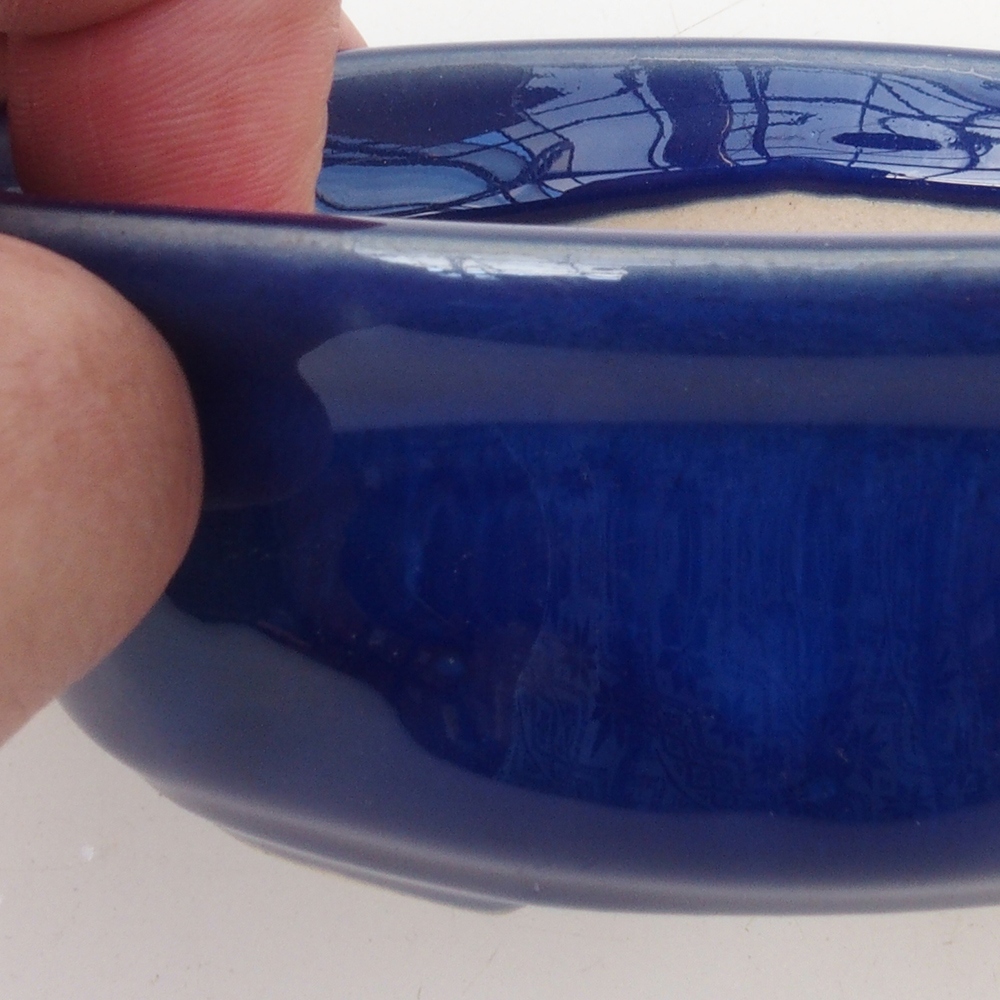 Cuenco bonsái H05 - 11 x 8 x 4 cm - azul