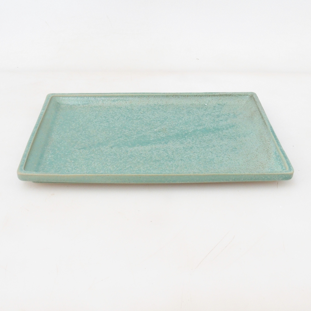 Platillo bonsái rectángulo 22,5 x 17 x 1,5 cm - verde