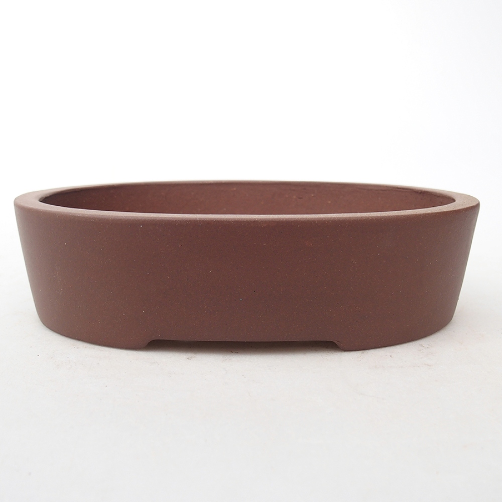 Cuenco bonsái de cerámica 15,5 x 11,5 x 4 cm, marrón