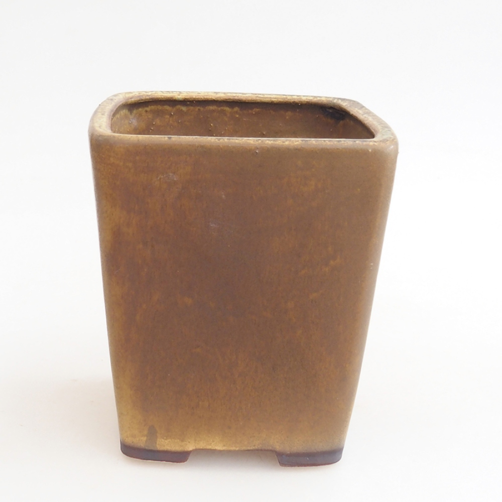 Cuenco bonsái de cerámica 10 x 10 x 12 cm, marrón