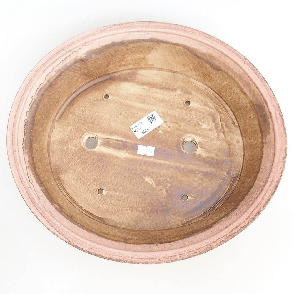 Cuenco bonsái de cerámica 32,5 x 28 x 7,5 cm, rosa