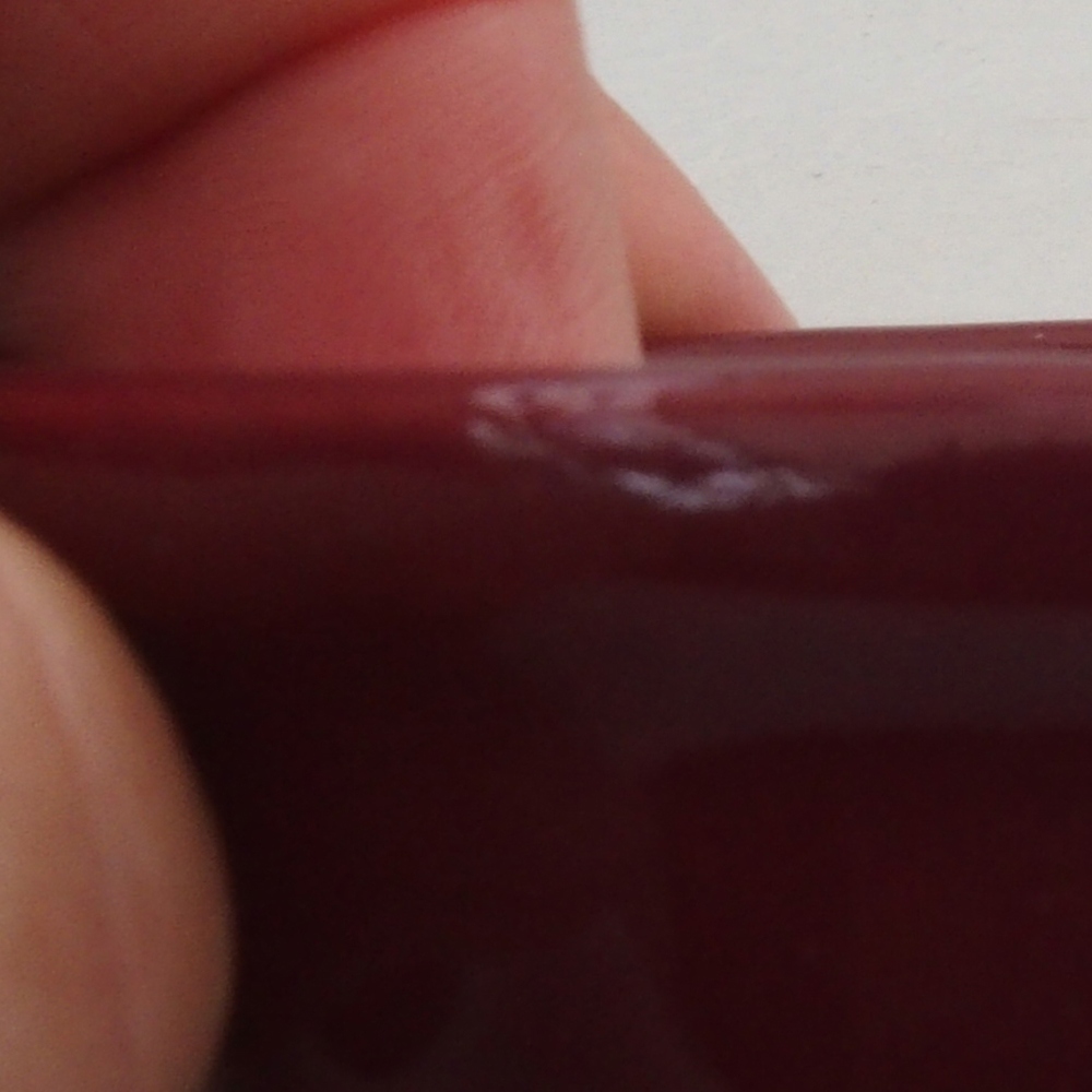 Cuenco mini bonsái 6 x 6 x 2,5 cm, burdeos