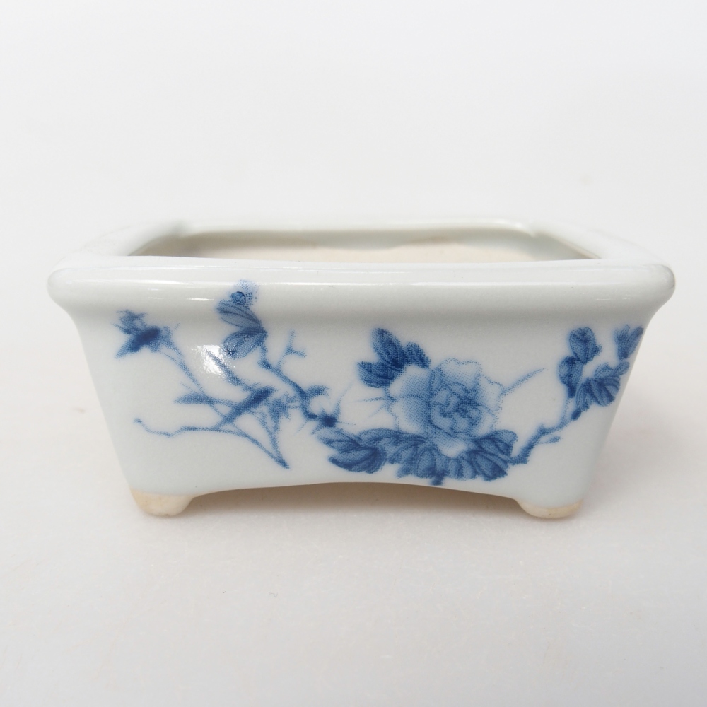 Cuenco mini bonsái 8 x 6,5 x 3,5 cm, blanco