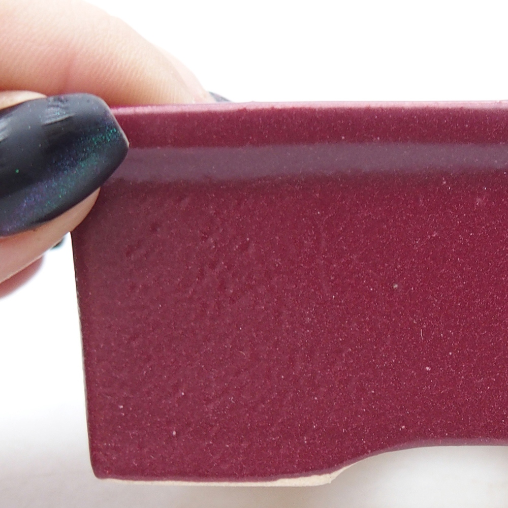 Cuenco mini bonsái 9 x 7 x 4 cm, burdeos