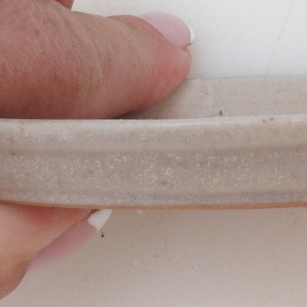 Platillo de cerámica H04 - 10,5 x 8 x 1 cm - beige