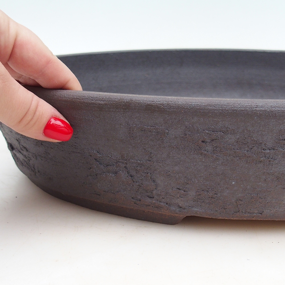 Cuenco bonsái 38,5 x 30,5 x 7,5 cm , color marrón