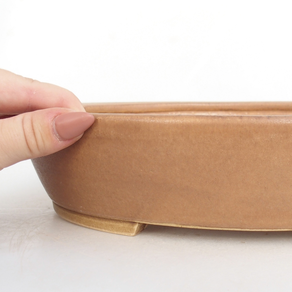 Cuenco bonsái de cerámica 28 x 24 x 6 cm, rosa