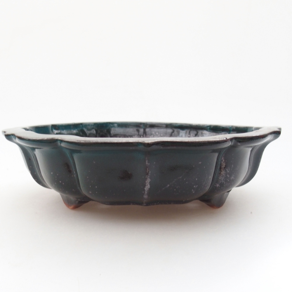 Cuenco bonsái de cerámica 22 x 17 x 5 cm, verde