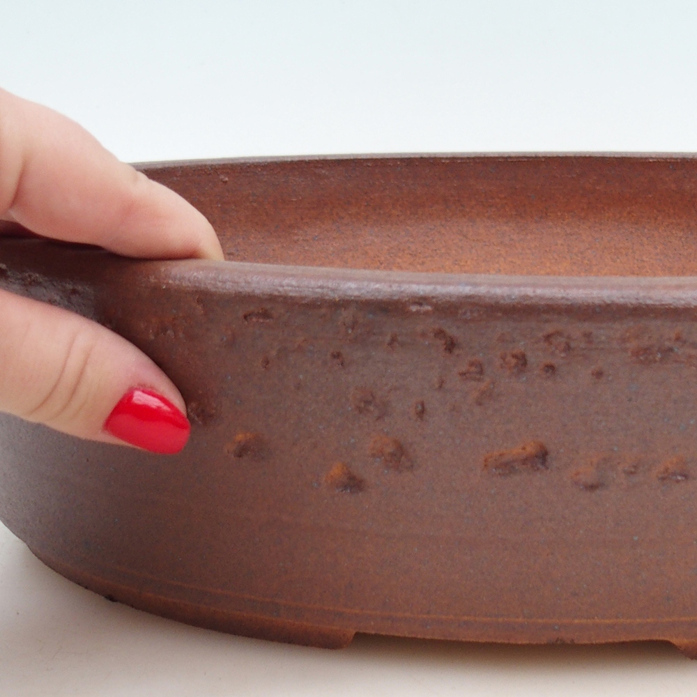 Cuenco bonsái 33 x 26 x 9 cm , color marrón