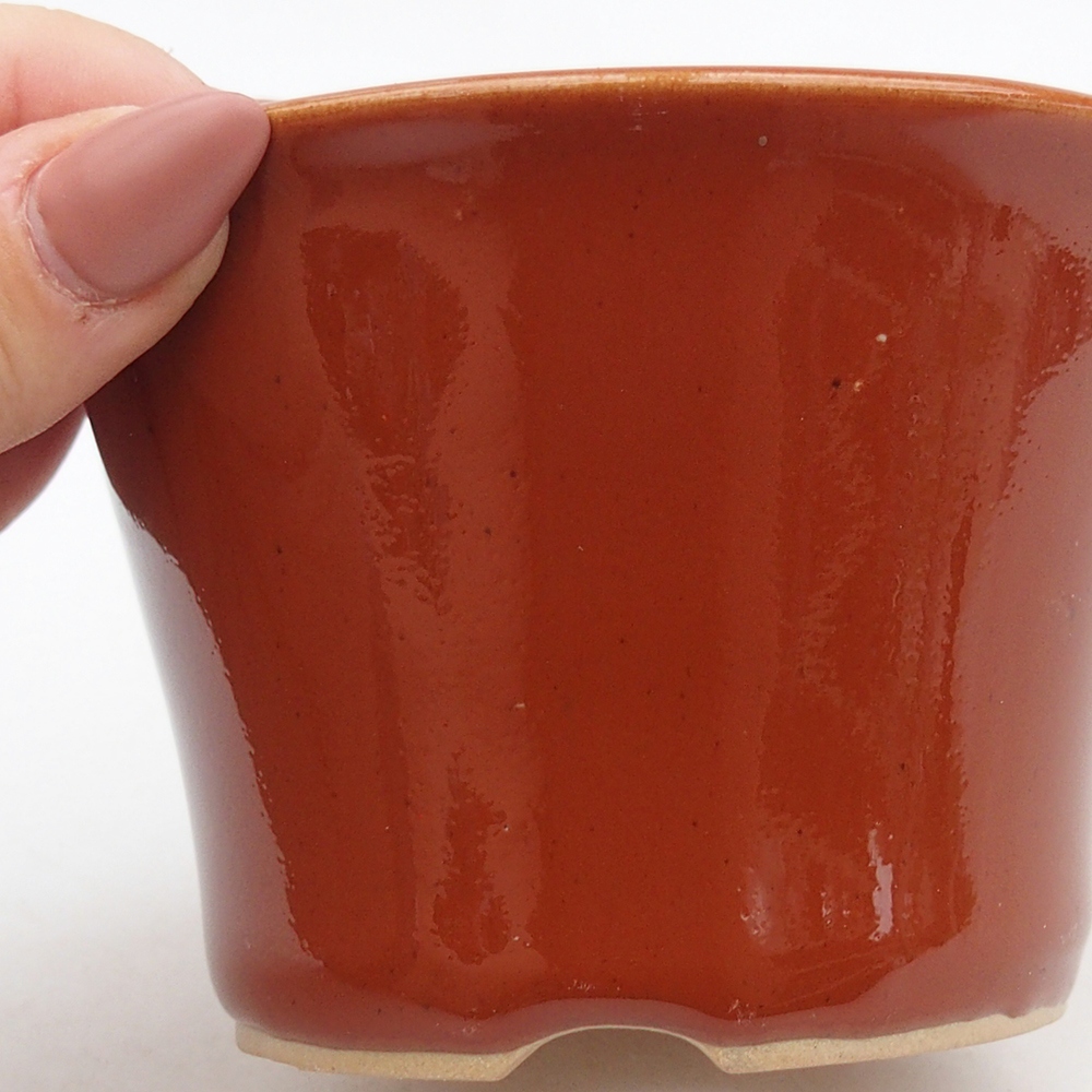 Cuenco bonsái de cerámica 11 x 11 x 7 cm, marrón