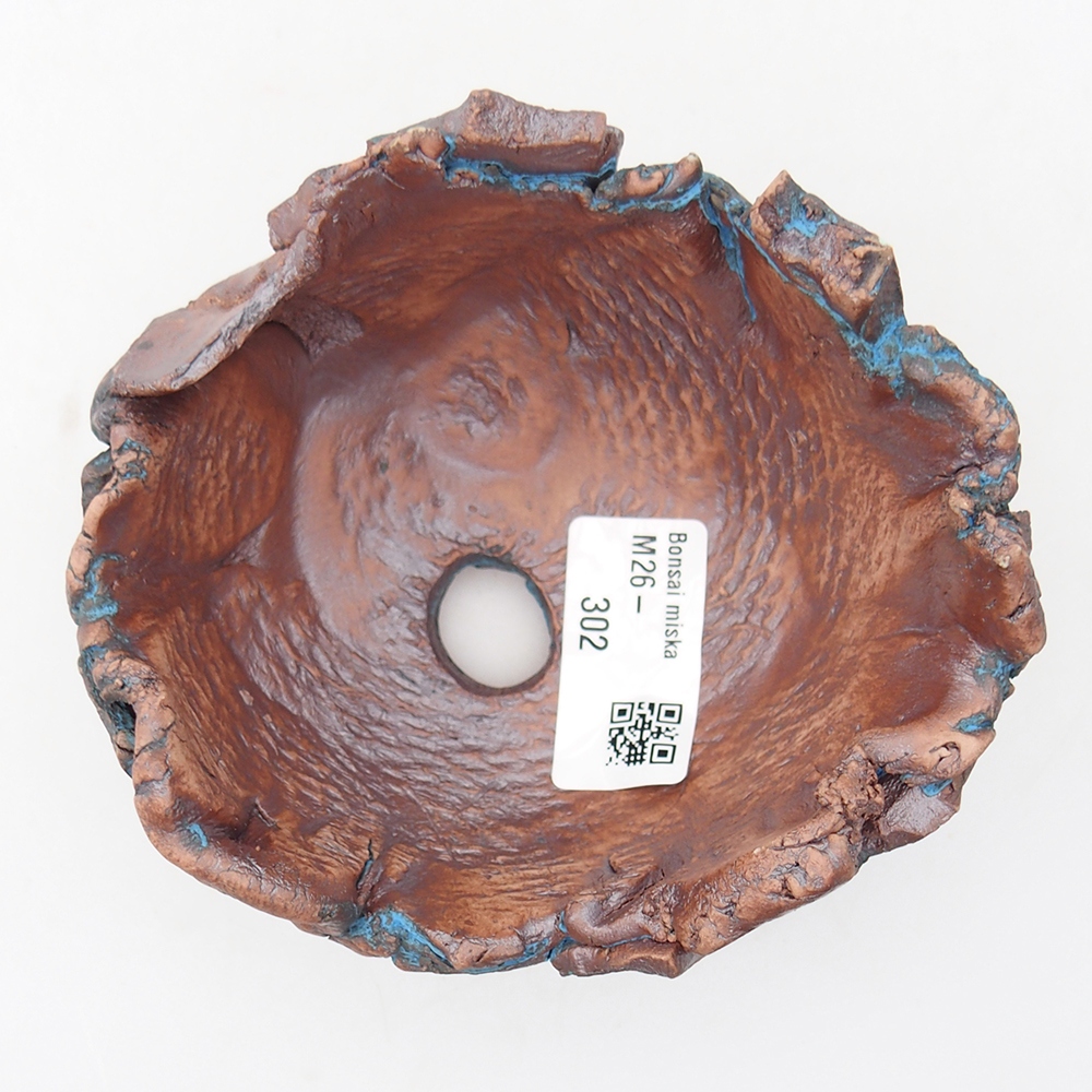 Concha de cerámica 11,5 x 11 x 7,5 cm , color azul