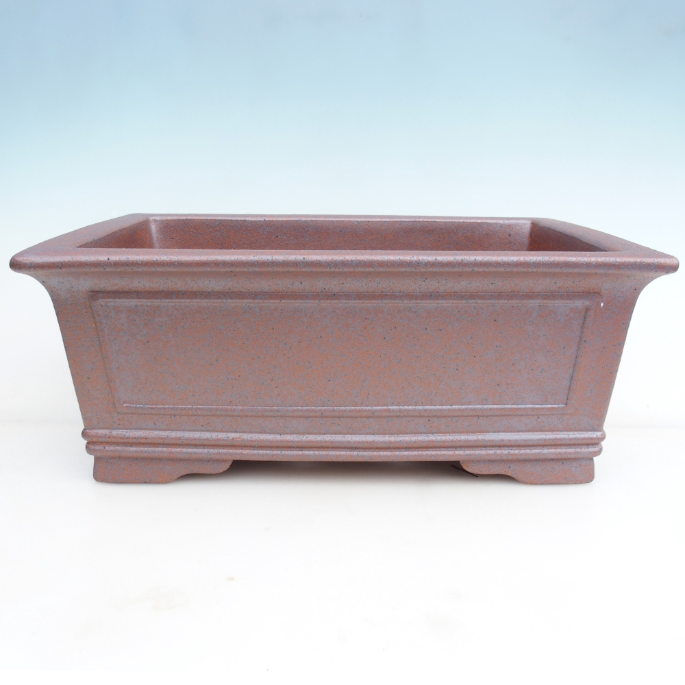 Cuenco bonsái de cerámica 42 x 29 x 16 cm , color metal - SOLO RECOGIDA PERSONAL o transporte en palet