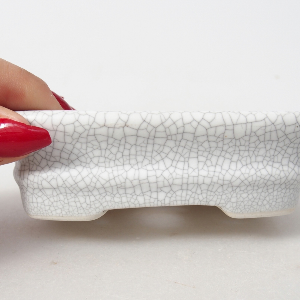 Cuenco bonsái de cerámica 11 x 11 x 7 cm, color raku