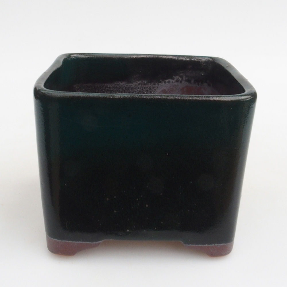 Cuenco bonsái de cerámica 10 x 10 x 8 cm, verde