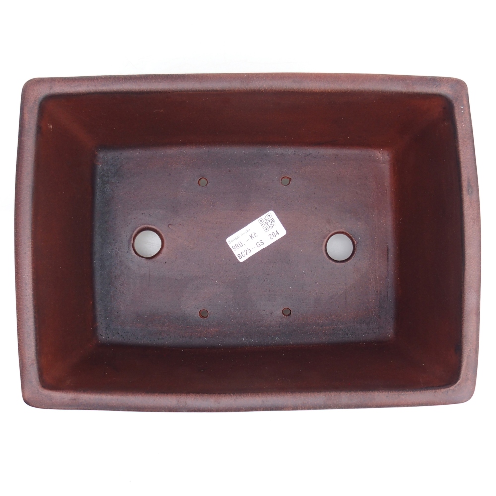 Cuenco bonsái de cerámica 28 x 20,5 x 11 cm, marrón