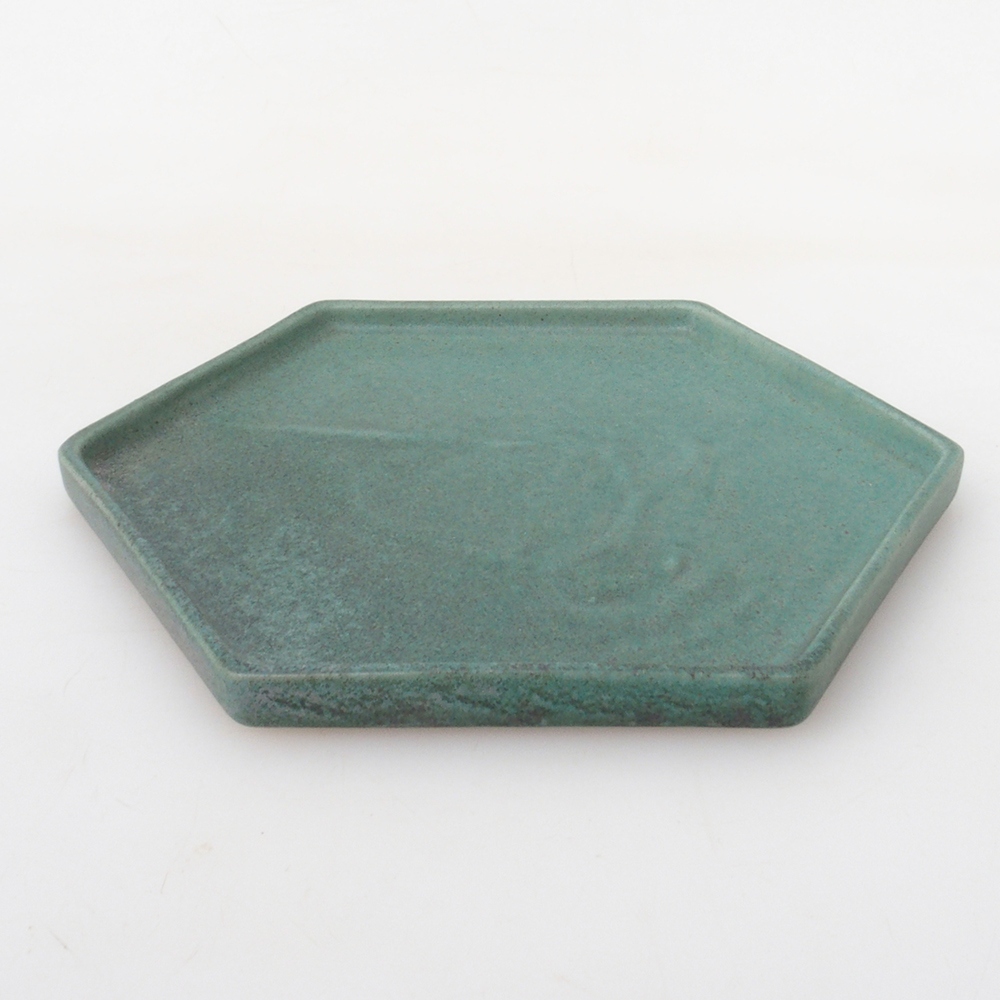 Platillo de cerámica H53 -18,5 x 17 x 1 cm - verde
