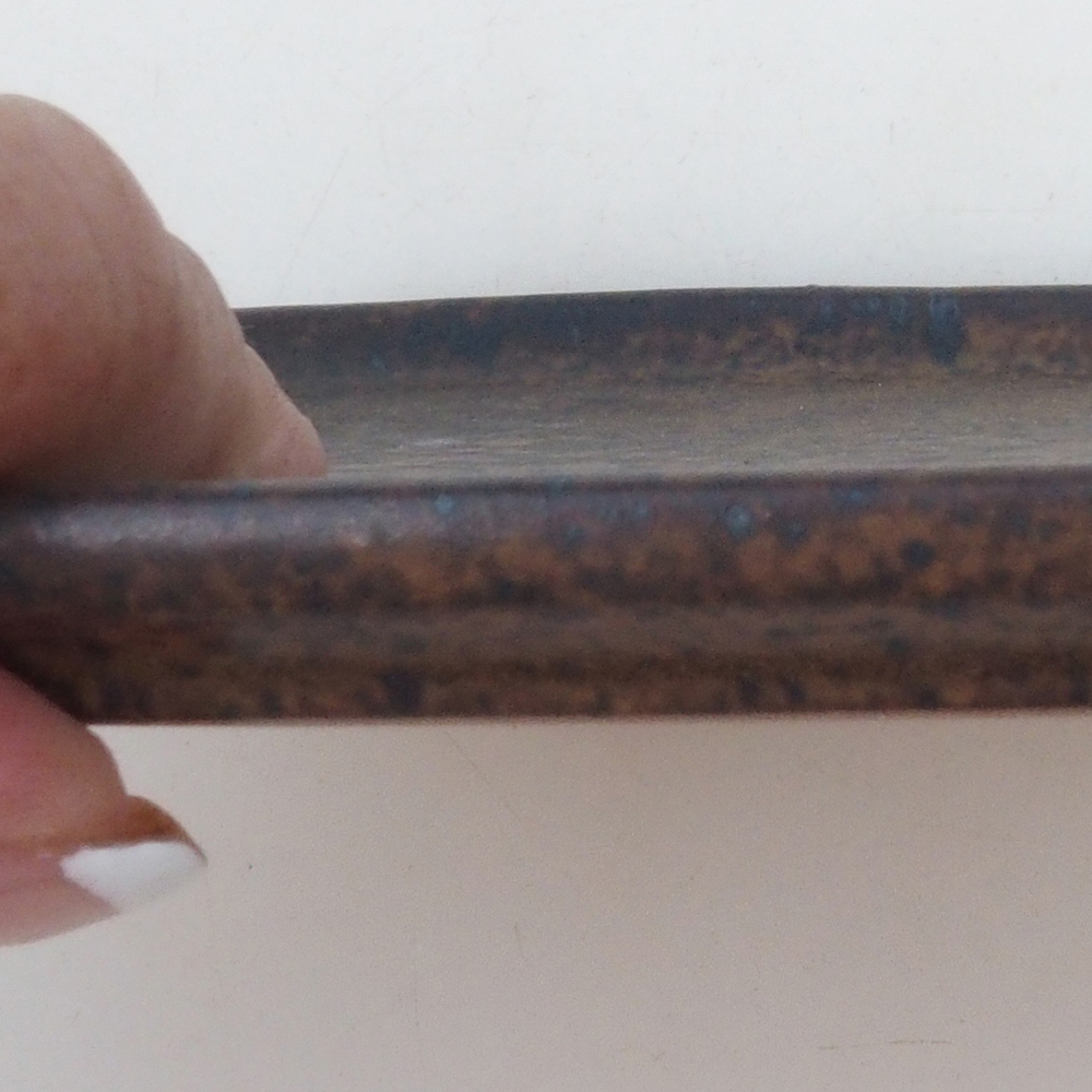 Cuenco de cerámica H37 -14,5 x 13 x 1 cm - marrón