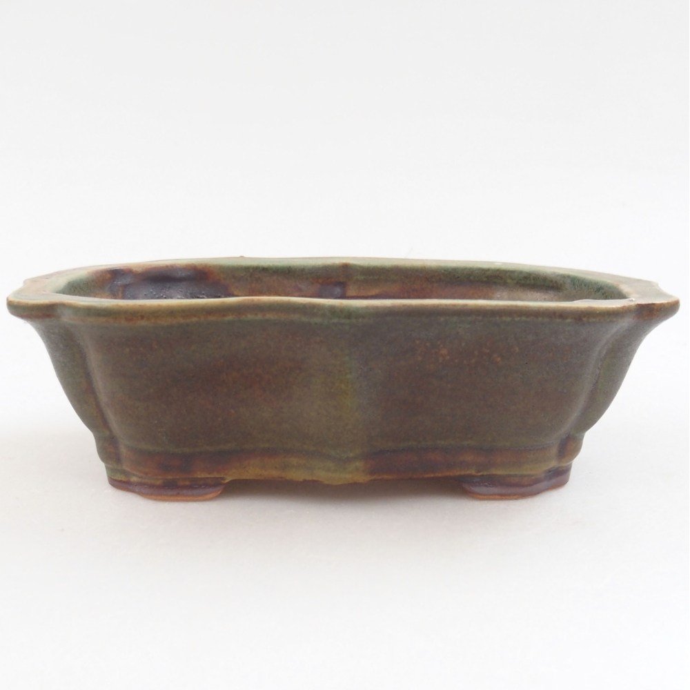 Cuenco bonsái de cerámica 22 x 17 x 5 cm, verde